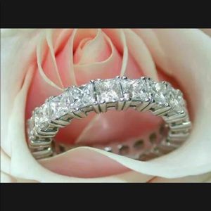 6.00CT princess cut simulated diamond